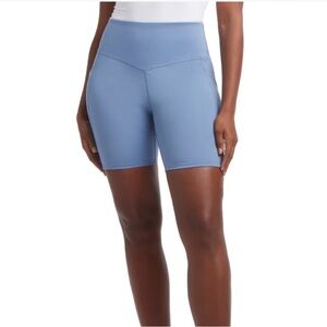 Danskin Blue Bike Shorts Seamless Stretch Design